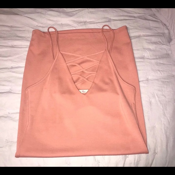 Dusty Rose Bodycon Dress - Picture 3 of 3